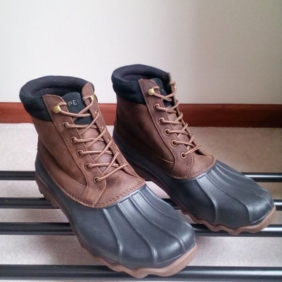 SPERRY Men's 19274 Brewster Waterproof Leather Duck Boots - BRAND NEW - Picture 6 of 7